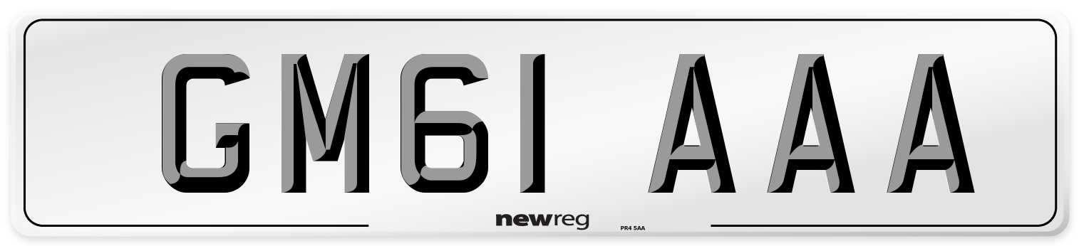 GM61 AAA Number Plate from New Reg